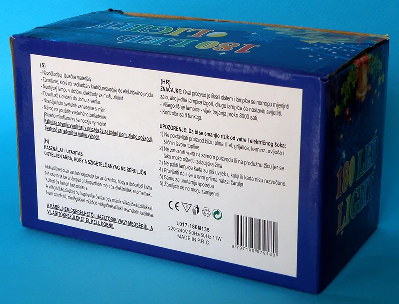 Catena di illuminazione «180 LED LIGHT» — foto 2 dell'alert A12/00893/20