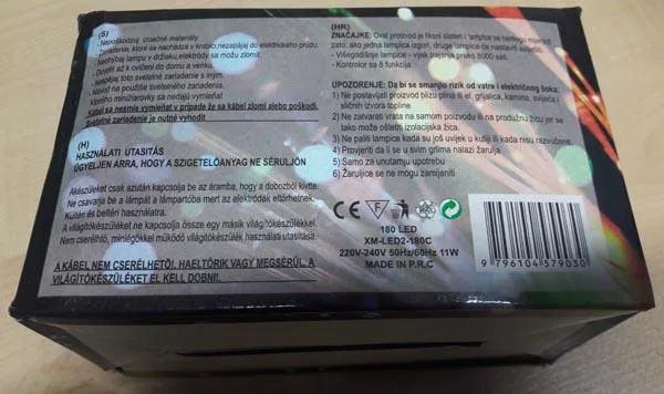 Catena di illuminazione «180 LED LIGHT» — foto 2 dell'alert A12/0799/18