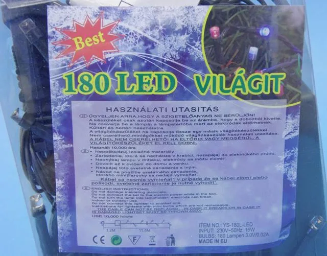 Catena di illuminazione «180 LED Világit» — foto 3 dell'alert A12/0729/14