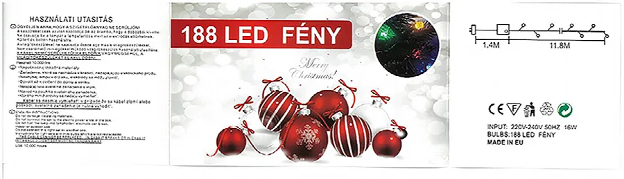 Catena di illuminazione «188 LED FÉNY» — foto 2 dell'alert A12/00713/20