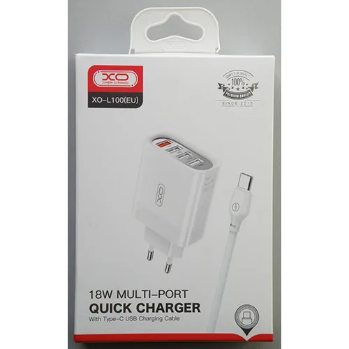 Caricabatterie USB «18W MULTI-PORT QUICK CHARGER With Type-C USB Charging Cable (on the box)» — foto 2 dell'alert OR/00100/25