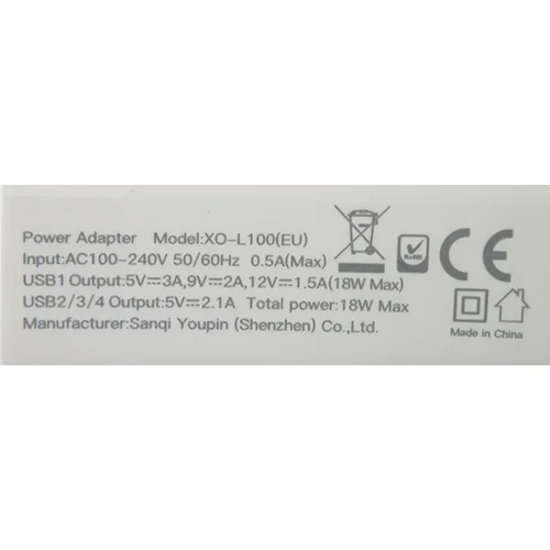 Caricabatterie USB «18W MULTI-PORT QUICK CHARGER With Type-C USB Charging Cable (on the box)» — foto 5 dell'alert OR/00100/25