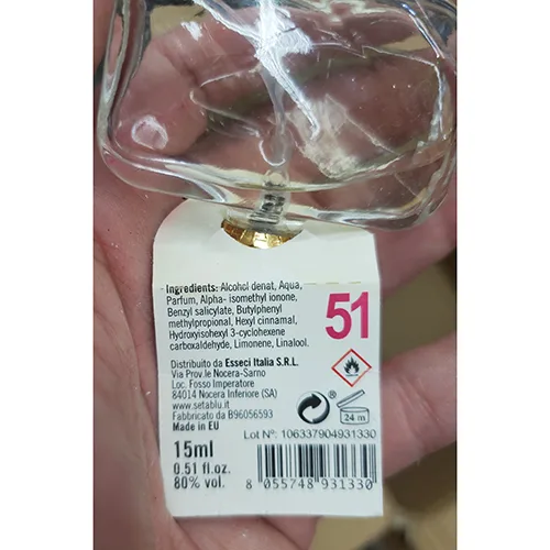 Eau de toilette «19 - 36 - 51» — foto 5 dell'alert A12/02219/24