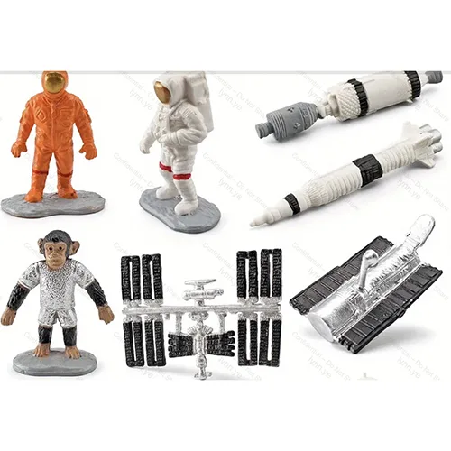 Set di giocattoli «1Set Simulation Satellite Rocket Space Capsule Universe Nine Planets Ornaments»