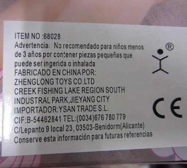 Bambola in plastica con accessori «1st for you, Baby Happy» (Zhenglong)
