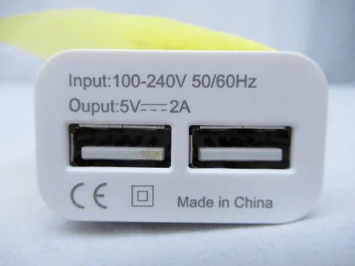 Caricabatterie USB «1x Dual USB Charger 5V 2A Travel Wall Adapter Cable Connector For Xiaomi Samsung» — foto 1 dell'alert INFO/00051/21