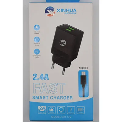 Caricabatterie USB «2.4A FAST SMART CHARGER» (XINHUA)