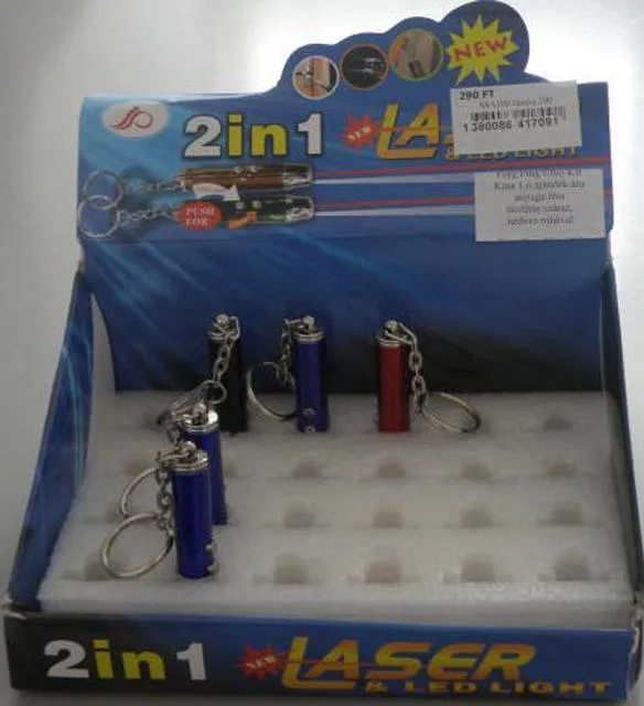 Puntatore laser «2 in 1 Laser &amp; LED Light» (JP)