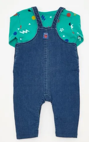 Set di abbigliamento per bambini «2 piece monster dungarees» — foto 2 dell'alert A12/00262/20