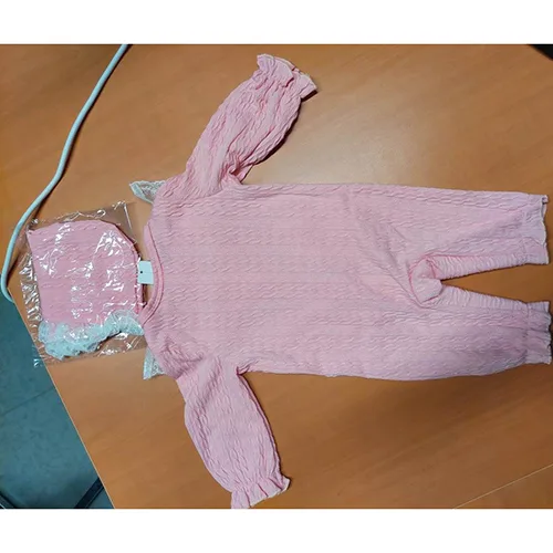 Tuta da bambino «2 pièces Ensemble barboteuse et chapeau en tricot doux pour bébé fille nouveau-né avec b…» — foto 6 dell'alert SR/01400/26