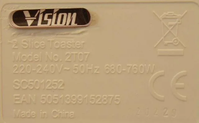 Tostapane «2 Slice Toaster» — foto 2 dell'alert A12/1925/13
