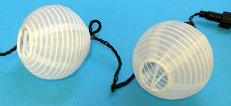 Catena di illuminazione «20 gömbből álló hálózatról működő lampionfüzér» — foto 4 dell'alert A12/01257/20