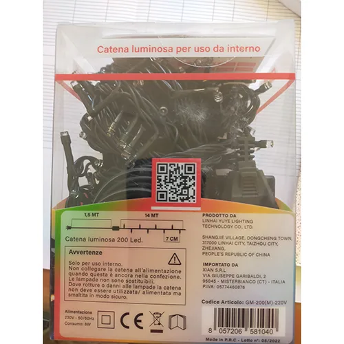 Catena di illuminazione «200 Led» — foto 4 dell'alert SR/00797/25