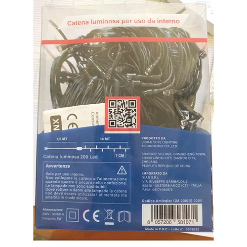 Catena di illuminazione «200 Led» — foto 6 dell'alert SR/00797/25