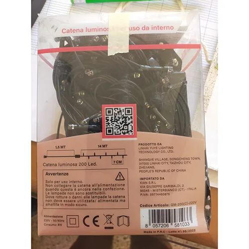 Catena di illuminazione «200 Led» — foto 2 dell'alert SR/00836/25