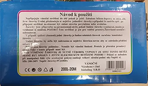 Catena di illuminazione «200L LED DECORATIVE LIGHTS» — foto 2 dell'alert A12/01327/23