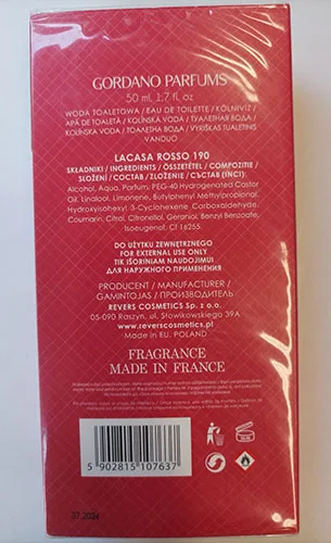 Eau de toilette «2012 Eau de Toilette pour homme» — foto 3 dell'alert A12/02505/23
