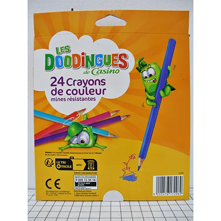 Set di matite «24 Crayons de couleur mines resistantes» — foto 2 dell'alert A12/00133/24