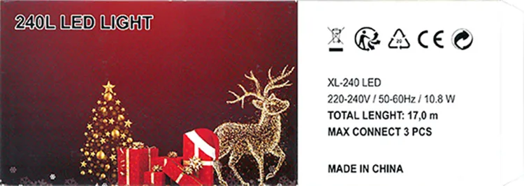 Catena di illuminazione «240L LED LIGHT» — foto 1 dell'alert A12/00799/22
