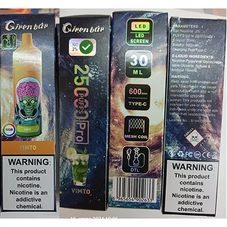 Sigaretta elettronica monouso «25000 puffs Pro» — foto 4 dell'alert A12/02448/24