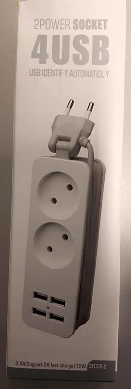 Cavo di estensione di rete «2POWER SOCKET 4USB» — foto 1 dell'alert A12/00143/20