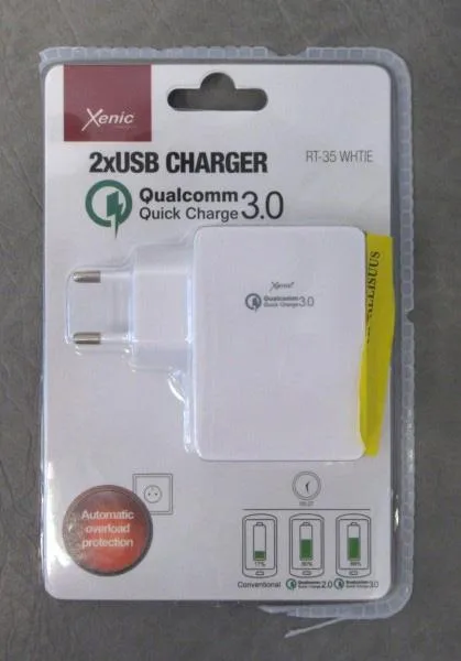 Caricabatterie USB «2x USB CHARGER Qualcomm Quick Charger 3.0» (Xenic)
