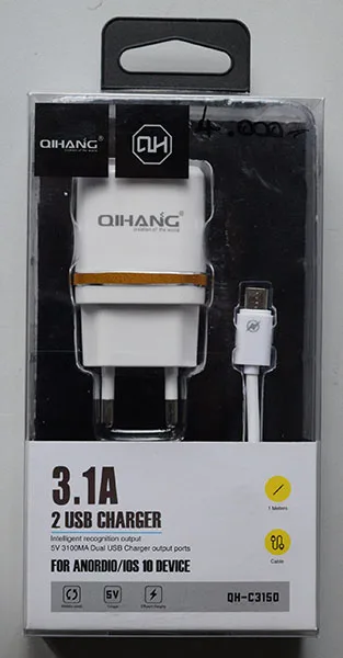 Caricabatterie USB «3.1A 2 USB CHARGER» (Qihang)