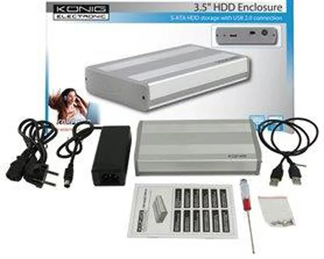 Recinzione del disco rigido «3.5" HDD Enclosure» (König)