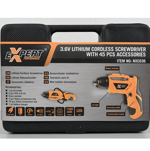 Avvitatore a batteria «3.6V LITHIUM CORDLESS SCREWDRIVER WITH 45 PCS ACCESSORIES» — foto 2 dell'alert OR/00075/26