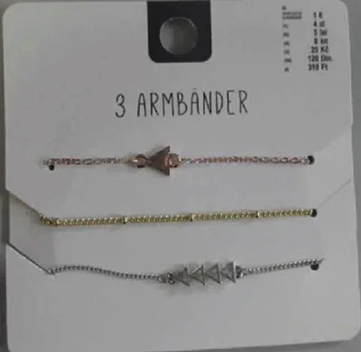 Set di bracciali «3 Armbänder Basic Dreieck» (TEDI ®)