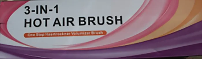 Spazzola dell'aria calda «3 in 1 Hot Air Brush One Step Haartrockner Volumizer Brush» — foto 1 dell'alert A12/01422/20
