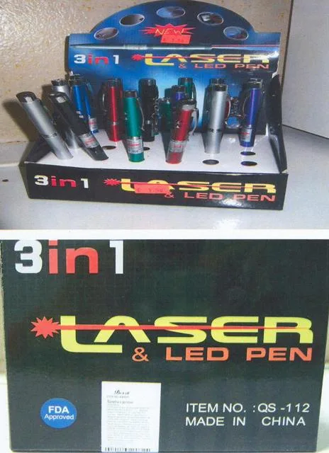 Puntatore laser «3 in 1 Laser & LED Pen» — foto 1 dell'alert A12/0813/14