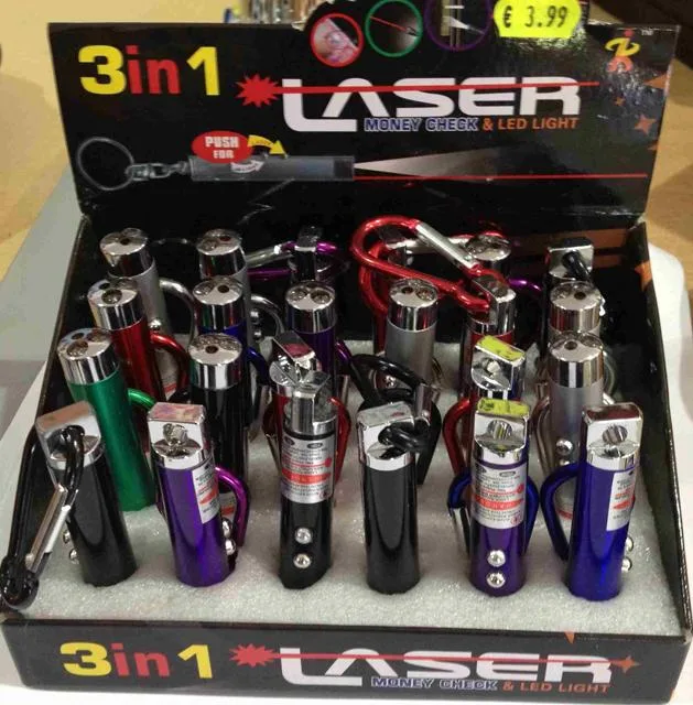 Puntatori laser «3 in 1 Laser - Money check & LED light» — foto 4 dell'alert A12/1330/13