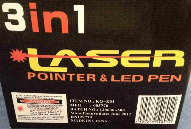 Puntatore laser «3 in 1 - LASER - Pointer & Led Pen» — foto 2 dell'alert A12/1450/13