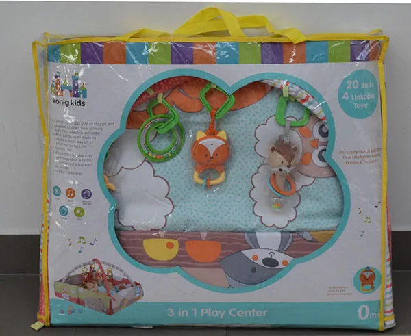 Tappetino di gioco di attività «3 in 1 Play center» (konig kids)