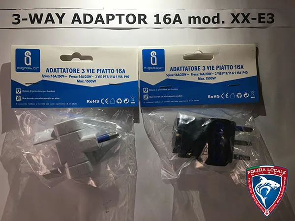 Adattatore a più prese «3 WAY ADAPTOR 16A» — foto 2 dell'alert A12/01272/21