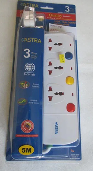 Piombo di estensione «3 WAYS SOCKET OUTLET» (Astra)