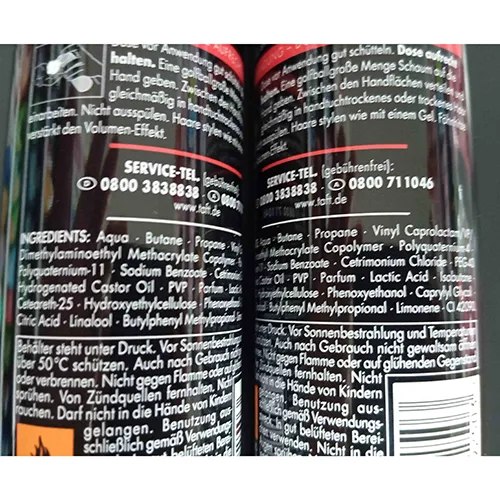Schiuma di gel per capelli «3 WETTER MEGA STARK 5» — foto 3 dell'alert SR/02962/25