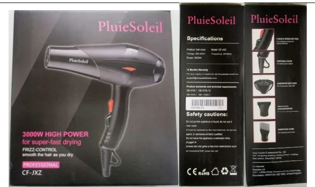 Asciugacapelli «3000W High Power» — foto 1 dell'alert A12/00033/20