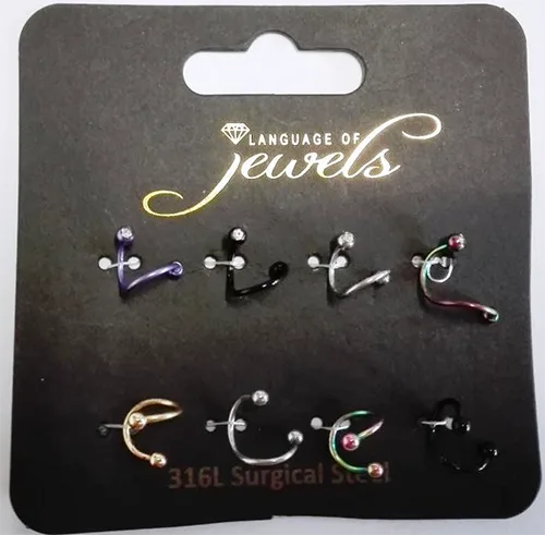 Set di piercing «316L Surgical Steel» — foto 4 dell'alert A12/01324/22