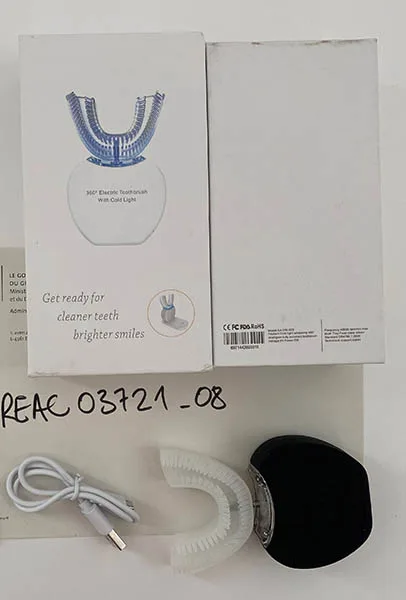 Spazzolino elettrico «360° Sonic Brush Whitening Automatic Electric IPX7» — foto 1 dell'alert A12/00908/22