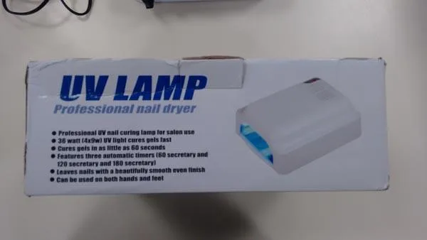 Lampada per unghie UV «36WATT Gel curing professional nail dryer» — foto 2 dell'alert A12/1378/19
