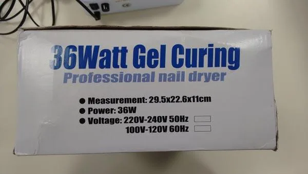 Lampada per unghie UV «36WATT Gel curing professional nail dryer» — foto 3 dell'alert A12/1378/19
