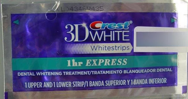 Strisce sbiancanti dei denti «3D White Whitestrips - 1 hr EXPRESS» (Crest)