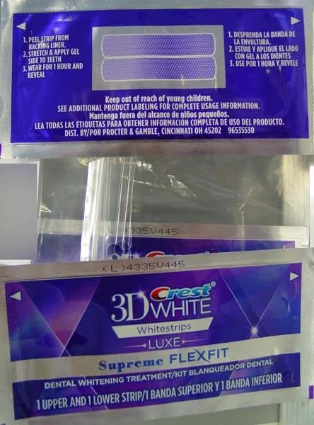 Strisce di sbiancamento dei denti «3D White Whitestrips LUXE - Supreme FLEXFIT» (Crest)