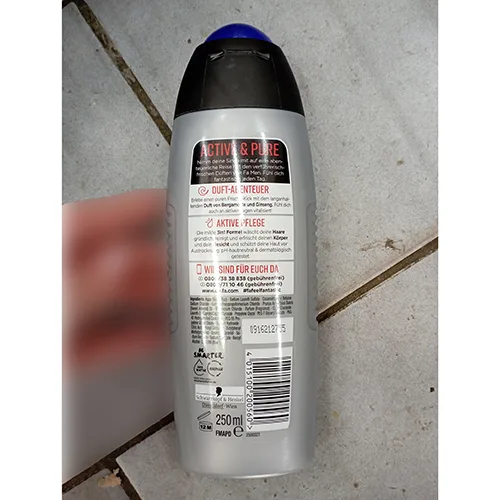 Gel doccia «3i1 shower gel ACTIVE & PURE MEN» — foto 2 dell'alert A12/00798/24