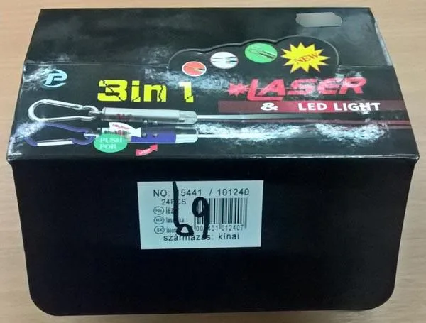 Puntatore laser «3in 1 LASER &amp; LED LIGHT» (CP)