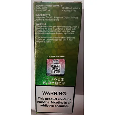 Sigaretta elettronica monouso «3iN1; 99999 PUFFS» — foto 2 dell'alert SR/00414/26