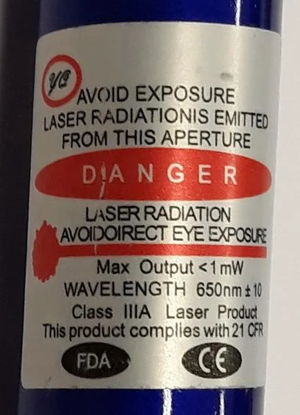 Puntatore laser «3in1 LASER & LED LIGHT & KEY CHAIN» — foto 3 dell'alert A12/1276/19