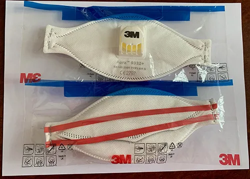 Maschera filtro particella «3M AURA 9332 +» — foto 1 dell'alert INFO/00174/20